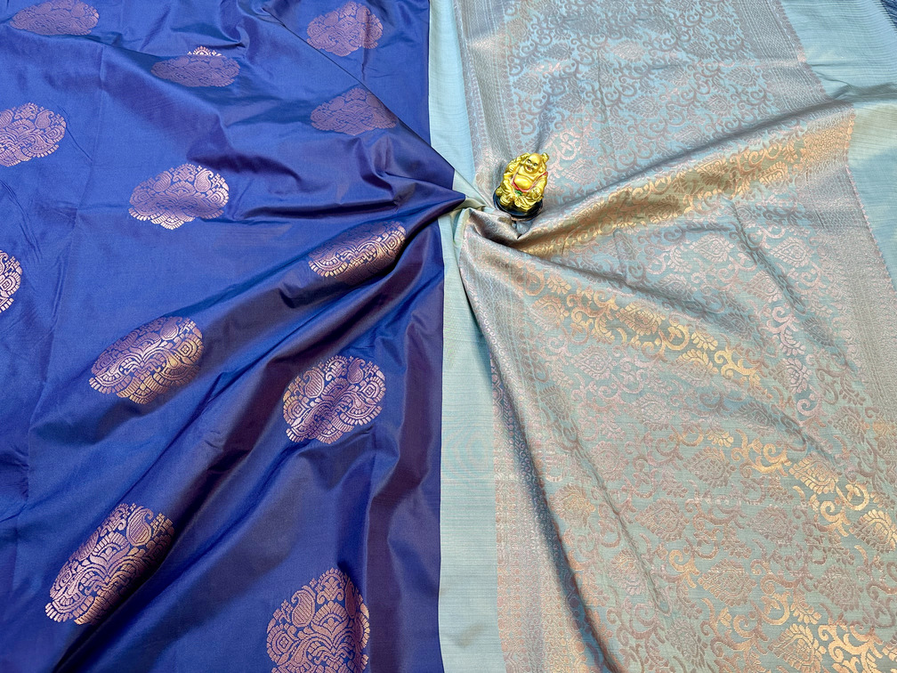 Kanchipuram Soft Silk Sarees Bordless
