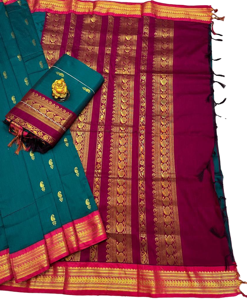 Madisar 9 yard and 10 yard Kalyani Cotton sarees 