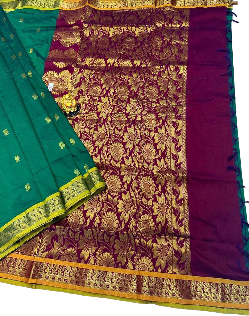 Madisar 9 yard and 10 yard Kalyani Cotton sarees 