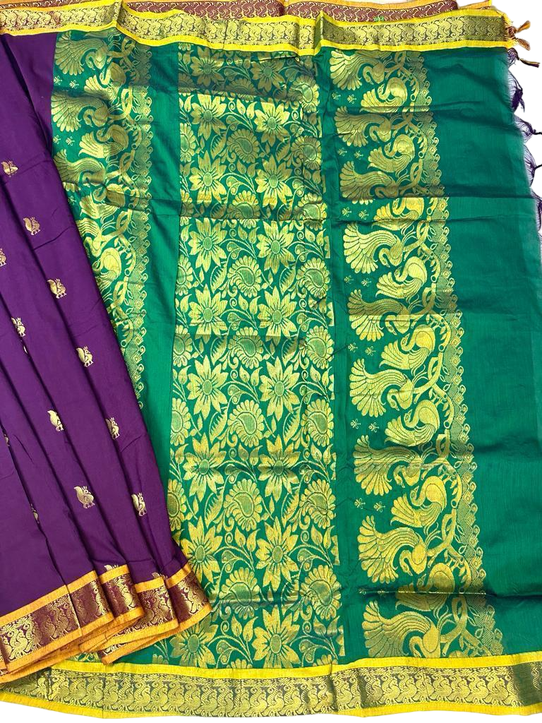 Madisar 9 yard and 10 yard Kalyani Cotton sarees 